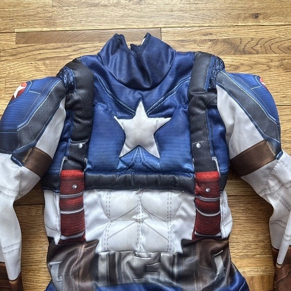 Captain America Muscle Costume Size Small‎ 2t - Picture 5 of 10